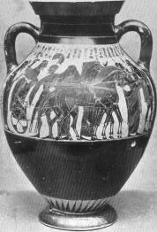 AMPHORA, BELLY, TYPE B (ATHENIAN, BLACK-FIGURE)