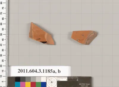Terracotta fragments of mastoids  (drinking cups with narrow base) or kyathoi (cup-shaped ladles)