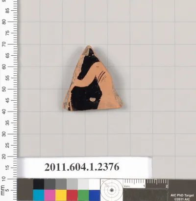 Terracotta fragment of a kylix (drinking cup)