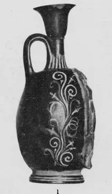 LEKYTHOS (SOUTH ITALIAN, GNATHIAN, BLACK GLAZE)