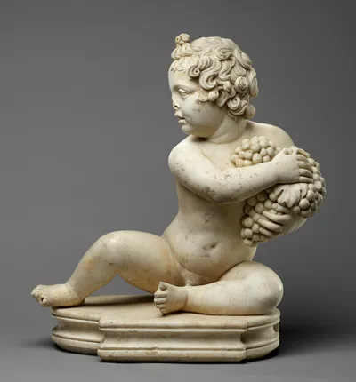 Statue of a Boy with Grapes