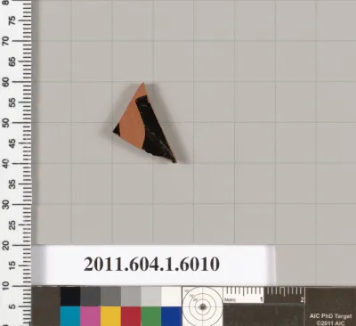 Terracotta fragment of a kylix (drinking cup)