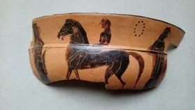 CUP, SIANA, FRAGMENT (ATHENIAN, BLACK-FIGURE)