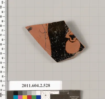 Terracotta fragment of a column-krater (bowl for mixing wine and water)