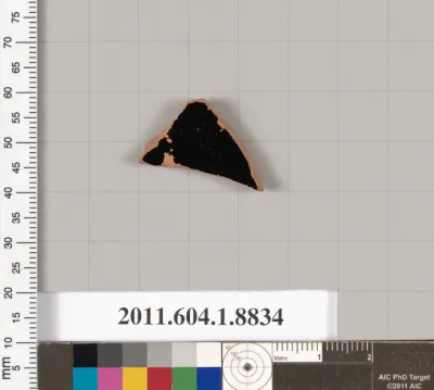 Terracotta fragment of a kylix (drinking cup)