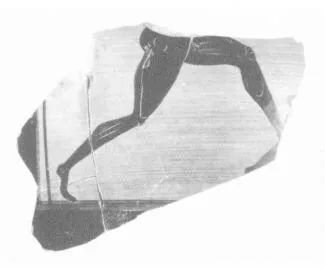 PSEUDO-PANATHENAIC AMPHORA, FRAGMENT (ATHENIAN, BLACK-FIGURE)