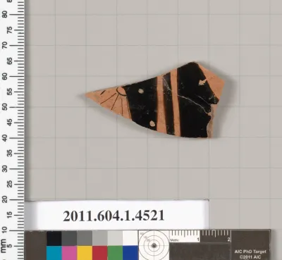 Terracotta fragment of a kylix (drinking cup)