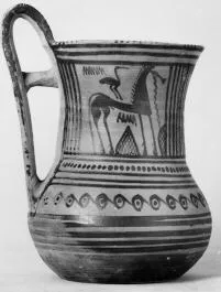 TANKARD (ATHENIAN GEOMETRIC, SILHOUETTE)