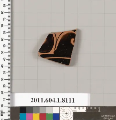 Terracotta fragment of a kylix (drinking cup)