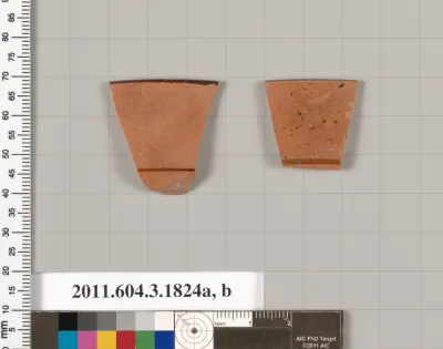 Terracotta rim fragments of kylikes: Lip cup (drinking cup)