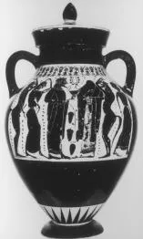 AMPHORA, BELLY, TYPE B (ATHENIAN, BLACK-FIGURE)