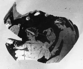 CHOUS, FRAGMENT (ATHENIAN, RED-FIGURE)