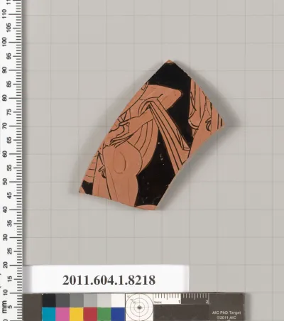 Terracotta fragment of a kylix (drinking cup)