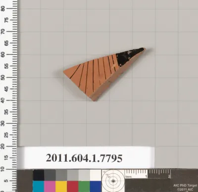 Terracotta fragment of a kylix (drinking cup)