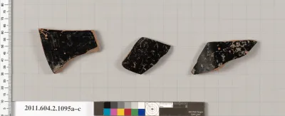 Terracotta fragments of lekythoi (oil flasks)