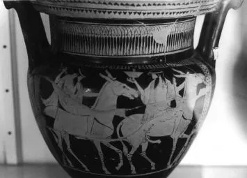 KRATER, COLUMN (ATHENIAN, RED-FIGURE)