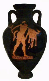 AMPHORA, PANATHENAIC SHAPE (ATHENIAN, RED-FIGURE)