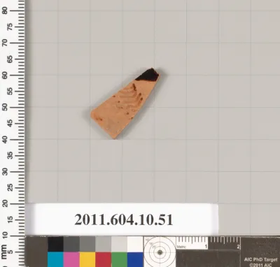 Terracotta fragment of a kylix (drinking cup)