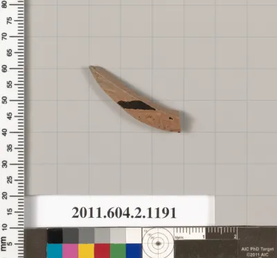 Terracotta fragment from a closed shape