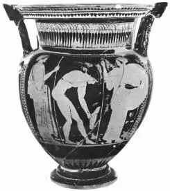 KRATER, COLUMN (ATHENIAN, RED-FIGURE)