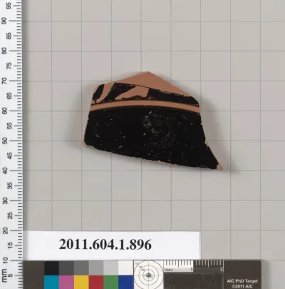 Terracotta fragment of a kylix (drinking cup)