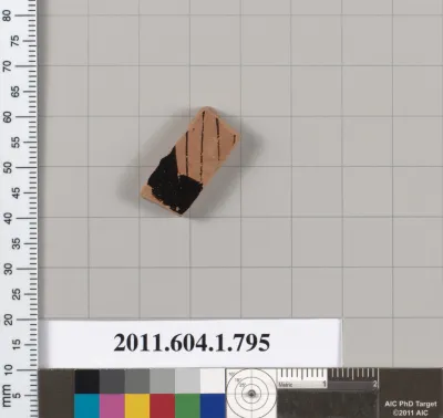 Terracotta fragment of a kylix (drinking cup)