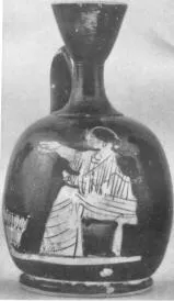 LEKYTHOS, SQUAT (ATHENIAN, RED-FIGURE)