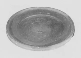 PLATE (ETRUSCAN, BUCCHERO)