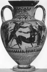 AMPHORA, NECK (ATHENIAN, BLACK-FIGURE)