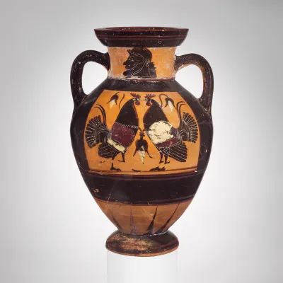 Terracotta neck-amphora (jar)