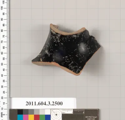 Terracotta fragment of a kylix (drinking cup)