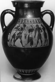 AMPHORA, BELLY, TYPE B (ATHENIAN, BLACK-FIGURE)