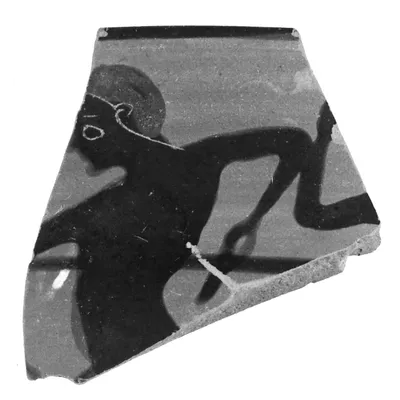Attic Black-Figure Siana Cup Fragment