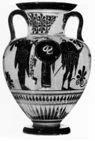 AMPHORA, NECK (ATHENIAN, BLACK-FIGURE)
