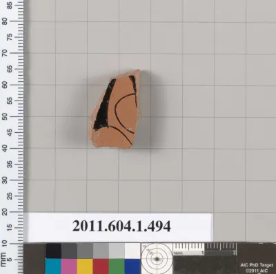 Terracotta fragment of a kylix (drinking cup)