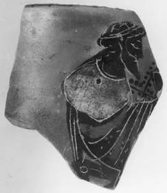 LEKYTHOS, FRAGMENT (ATHENIAN, BLACK-FIGURE)