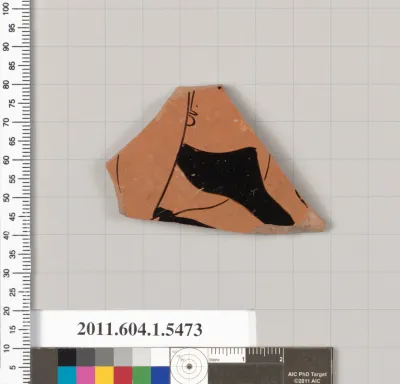 Terracotta fragment of a kylix (drinking cup)