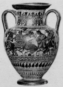AMPHORA, NECK (ATHENIAN, BLACK-FIGURE)