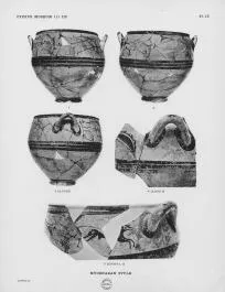 KRATER, BELL, FRAGMENTS (CYPRIOT, MYCENAEAN STYLE)
