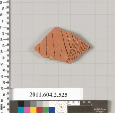 Terracotta fragment of a column-krater (bowl for mixing wine and water)