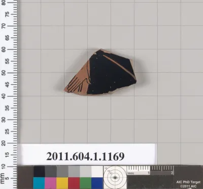 Terracotta fragment of a kylix (drinking cup)