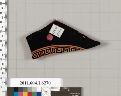 Terracotta fragment of a kylix (drinking cup)