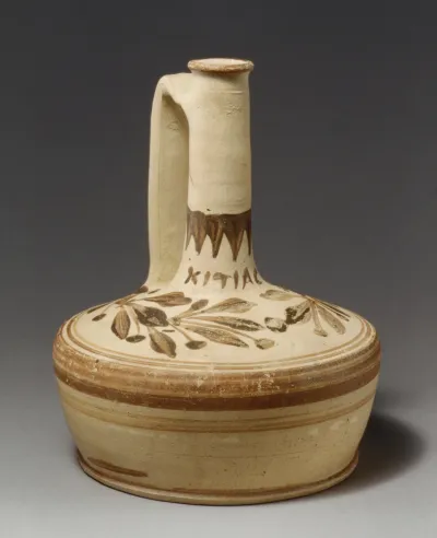 Terracotta lagynos (pitcher)