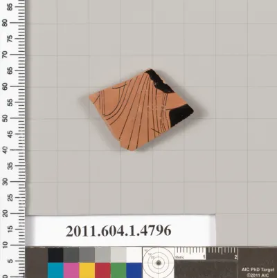 Terracotta fragment of a kylix (drinking cup)