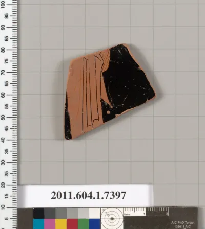 Terracotta fragment of a kylix (drinking cup)