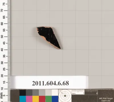 Terracotta rim fragment of an open shape