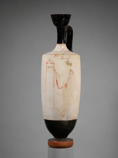 Terracotta lekythos (oil flask)