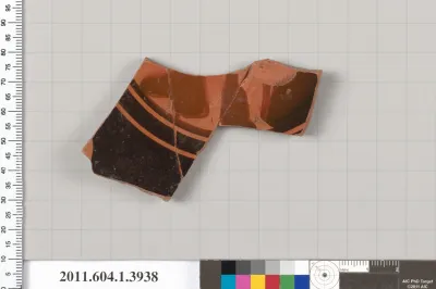 Terracotta fragment of a kylix (drinking cup)
