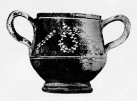 KANTHAROS (ATHENIAN, WEST SLOPE, BLACK GLAZE)
