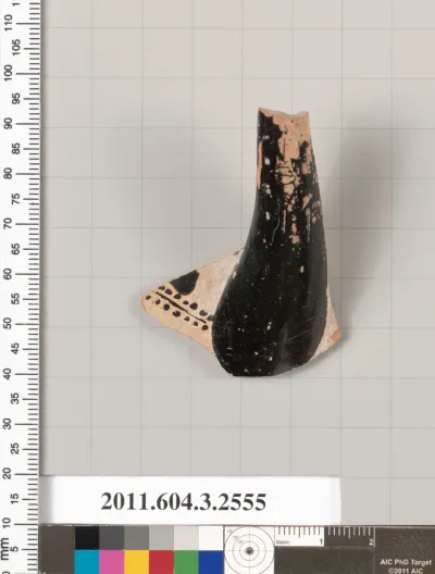 Terracotta fragment of a kylix (drinking cup)